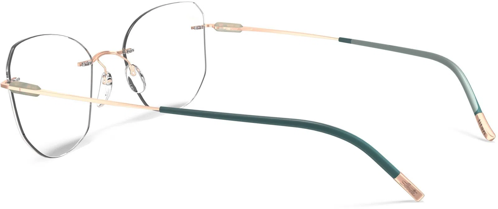 Silhouette Purist Color Groove Demo Rimless 5561 Eyeglasses - view 135